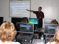 Teachers Use New AGI Space Missions Simulator at the Space Foundation Discovery Institute