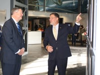Secretary of the Air Force Michael B. Donley Visits Space Foundation