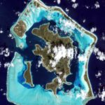 Satellite Image of Bora Bora