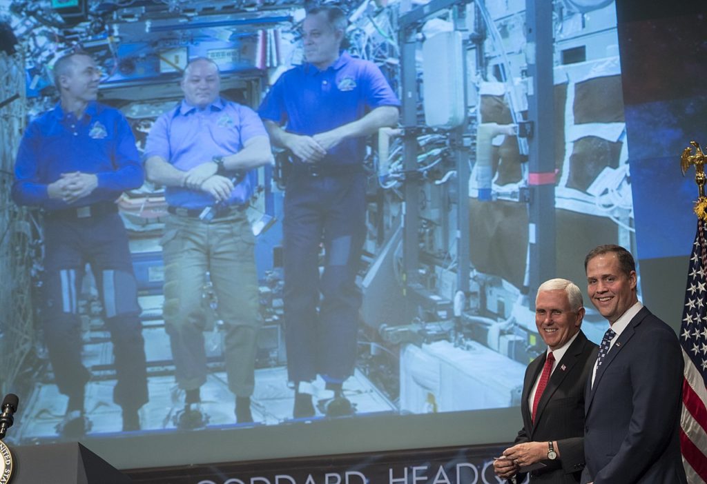 Pence and Bridenstine