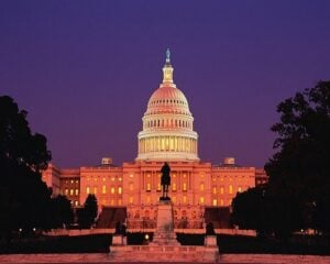 capitol building dusk