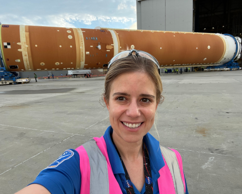 Boeing SLS Engineer: From Poverty to Artemis Leader. Boeing's Amanda Gertjejansen: LSU intern to Space Launch System team lead for NASA Artemis. Discover her path at SpaceFoundation.org.