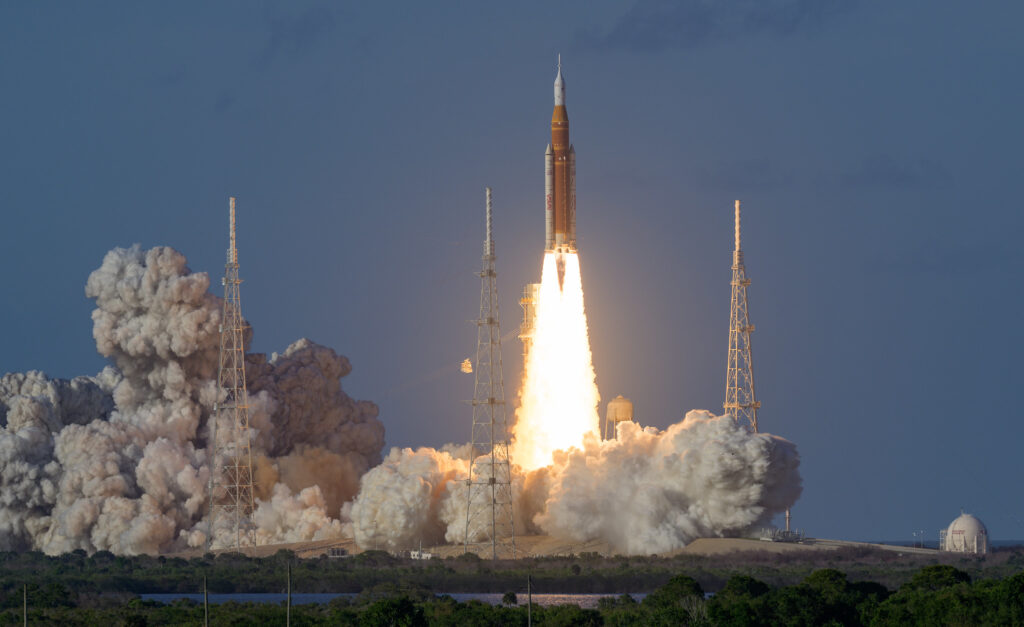 Artemis II launches four astronauts toward the Moon for the first time in 50+ years. Read Space Foundation's coverage of the historic liftoff.