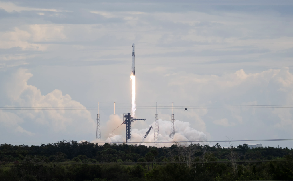 Crew-13 launches into orbit aboard a SpaceX Falcon 9 from Cape Canaveral.